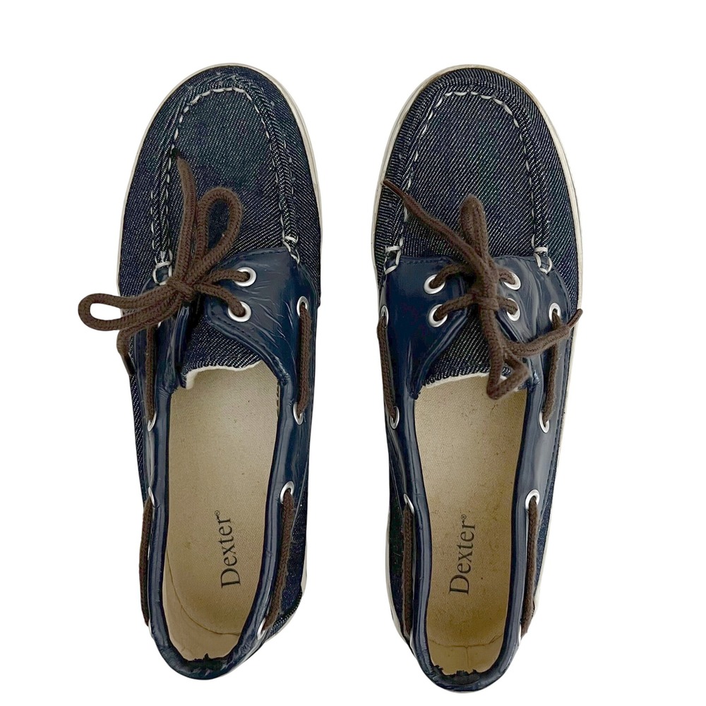 Dexter Denim Boat Shoes Dark Wash‎ Casual Comfort Loafers Women's Size 7.5